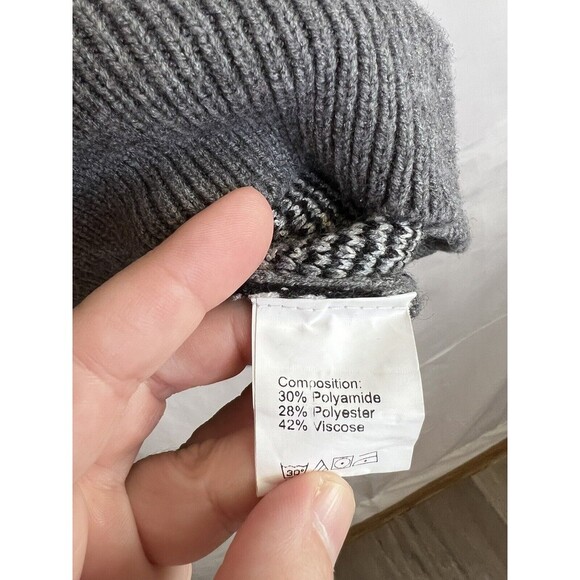 Shein Grey Leopard Print Sweater Size Small Preowned - Picture 6 of 12